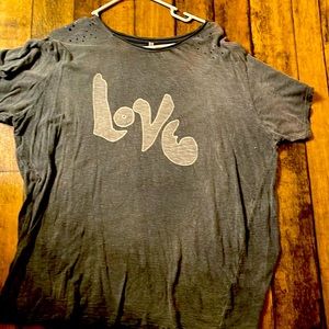Magnolia Pearl NWOT-just hanging in my closet-very rare “Love” Tshirt. ❤️